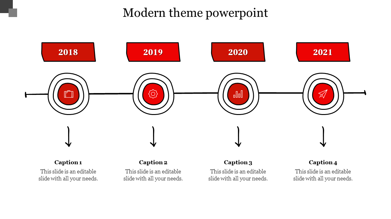 modern theme powerpoint-Red
